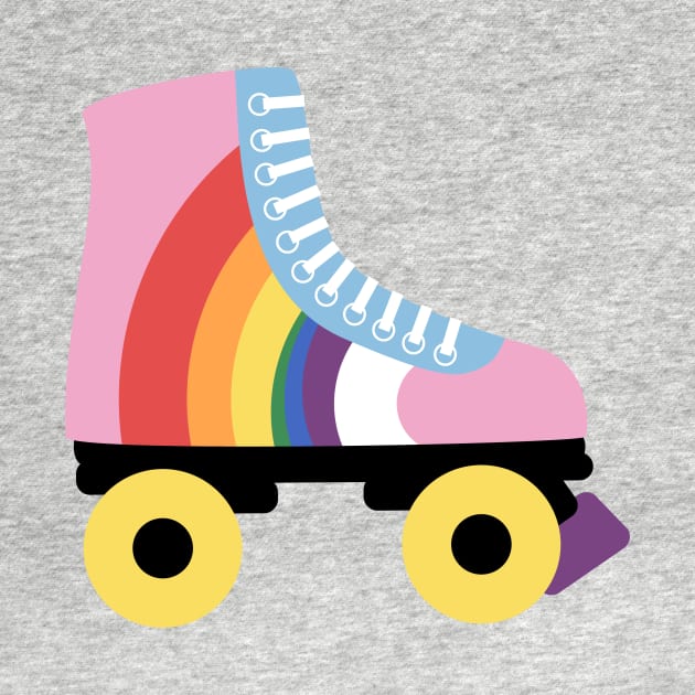 Rainbow Roller Skates by Piakolle